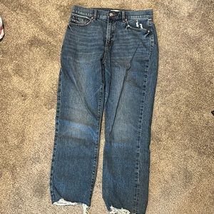 LOFT High Waist Straight Crop Jeans - Size 28/6